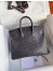 Hermes Dark Grey Birkin 25cm Matte Alligator Crocodile Skin Bag