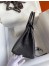 Hermes Dark Grey Birkin 25cm Matte Alligator Crocodile Skin Bag