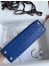 Hermes Blue Electric Ostrich Kelly Mini II Handmade Bag