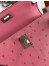 Hermes Terre Cutie Ostrich Kelly Mini II Handmade Bag