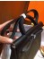 Hermes Herbag Zip 31cm Bag In Black And Canopee