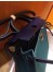 Hermes Herbag Zip 31cm Bag In Navy And Green