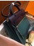 Hermes Herbag Zip 31cm Bag In Navy And Green