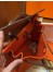 Hermes Herbag Zip 31cm Bag In Brown And Orange