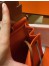 Hermes Herbag Zip 31cm Bag In Brown And Orange