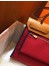 Hermes Herbag Zip 31cm Bag In Brown And Red