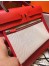 Hermes Herbag Zip 31cm Bag In Red Toile And Leather