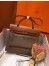 Hermes Herbag Zip 31cm Bag In Brown And Taupe