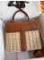 Hermes Brown Picnic Kelly 28cm Wicker Bag