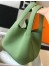 Hermes Vert Criquet Picotin Lock MM 22cm Handmade Bag