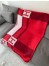 Hermes Red Avalon Bayadere Throw Blanket