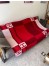 Hermes Red Avalon Bayadere Throw Blanket