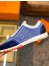 Hermes Blue Addict Sneakers In Bicolor Knit