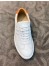 Hermes Quicker Sneakers In White/Orange Calfskin