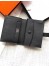 Hermes Bearn Mini Wallet In Black Epsom Leather