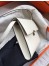 Hermes White Clic 16 Wallet With Strap