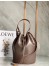 Loewe Medium Balloon Bucket Bag In Taupe Calfskin