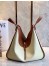 Loewe Medium Hammock Bag In Pink/Milk/Tan Calfskin