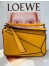 Loewe Mini Puzzle Bag In Yellow Calfskin Leather