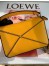 Loewe Mini Puzzle Bag In Yellow Calfskin Leather