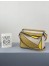Loewe Mini Puzzle Bag In Ochre/White/Yellow Calfskin