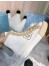 Prada White/Beige Gabardine High-top Sneakers