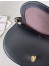 Valentino Garavani Ohval Small Shoulder Bag in Black Calfskin