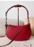Valentino Garavani Ohval Small Shoulder Bag in Red Calfskin