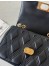 Valentino Quiltie 67 Meidum Shoulder Bag in Black Leather