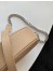 Saint Laurent Vinyle Round Camera Bag In Beige Grained Leather