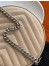 Saint Laurent Vinyle Round Camera Bag In Beige Grained Leather