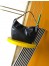 Saint Laurent Hortense Small Hobo Bag in Black Shiny Leather