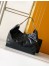 Saint Laurent Hortense Hobo Bag in Black Shiny Leather