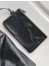 Saint Laurent Hortense Hobo Bag in Black Shiny Leather