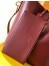 Saint Laurent Le 37 Large Bucket Bag in Burgundy Leather