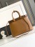 Prada Buckle Large Handbag with Belt in Caramel Calfskin 