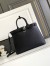 Prada Buckle Large Handbag with Belt in Black Calfskin 