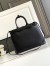 Prada Buckle Large Handbag with Belt in Black Calfskin 