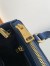 Prada Mini Galleria Bag in Blue Saffiano Leather