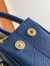 Prada Mini Galleria Bag in Blue Saffiano Leather