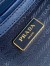 Prada Mini Galleria Bag in Blue Saffiano Leather