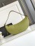 Prada Demi-lune Large Shoulder Bag in Pistachio Leather