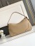 Prada Aimee Large Shoulder Bag in Sand Beige Buckskin