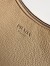 Prada Aimee Large Shoulder Bag in Sand Beige Buckskin
