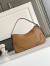 Prada Aimee Large Shoulder Bag in Brown Buckskin