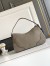 Prada Aimee Large Shoulder Bag in Grey Buckskin