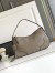 Prada Aimee Large Shoulder Bag in Grey Buckskin