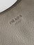Prada Aimee Large Shoulder Bag in Grey Buckskin