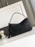 Prada Aimee Large Shoulder Bag in Black Buckskin