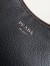 Prada Aimee Large Shoulder Bag in Black Buckskin